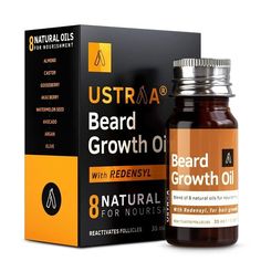 Ustraa Beard Growth Oil ,  More Beard Growth , With Redensyl , 35ml About this item Beard Growth test conducted in an independent lab shows upto 40% more hair growing cells with the USTRAA Beard Growth Oil. Growth & volume made with the patented Redensyl molecule that works on your hair’s stem cells, this oil will help get you growth as well as volume in your beard. Moisturizes & Nourishes Beard 8- natural oils including Argan, Acai berry, Castor, Almond, Olive, Watermelon seed, Gooseberry and A Haircare Shampoo, Watermelon Seed, Beard Growth Oil, Oils For Men, Hair Growing, Boost Hair Growth, Beard Growth, Acai Berry, Damaged Hair Repair