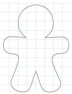 a paper cut out of a man's head and torso, with lines in the background