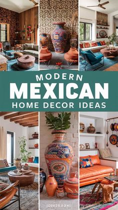 modern mexican home decor is featured in this article