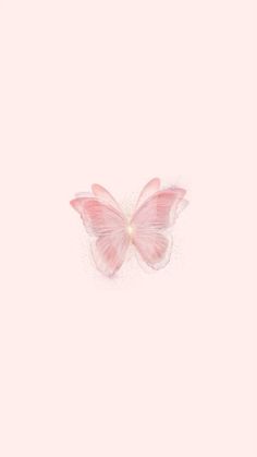 a pink butterfly flying through the air