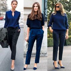 Outfits Leggins, Work Outfit Ideas, Outing Outfit, Blue Outfits, Classic Style Outfits, Office Casual Outfit, Business Casual Outfits For Work, Vintage Inspired Outfits, Stylish Work Outfits