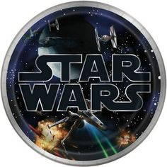 the star wars logo is shown on a plate