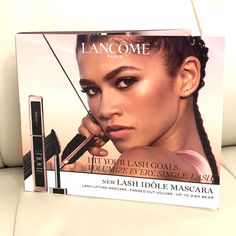 Lancme Idole Deluxe Sample Mascara 0.08 Fl Oz Size & Lancome Idole Vial. Brand New & Fresh! Stored In A Smoke & Pet Free Environment Fast Shipping! Lash Idole Lancome, Idole Perfume, Lancome Mascara Primer, Lancome Concealer, Idole Mascara, Lancome Mascara, Lancome Idole, Mascara Brands, Perfume Sample