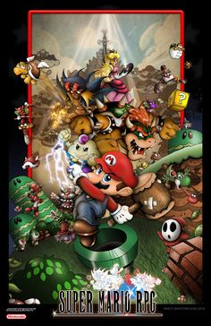 an image of mario bros poster