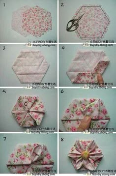 instructions to make an origami flower umbrella