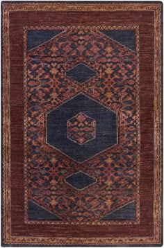 This Surya Haven HVN-1216 rug embodies a traditional design that is rich in color and historyHand-knotted construction that ensures each rug is a unique piece of artful craft Features dark and warm shades in burgundy, dark red, eggplant and burnt orange hues A low pile means less shedding and less clean-up Crafted from soft breathable wool that is resistant to moisture Produced in India by expert craftsmen Spot clean and vacuum on low Professional cleaning recommended | Surya Traditional / Orien March Colors, Surya Rug, Surya Rugs, Rug Direct, Orange Area Rug, Classic Rugs, Purple Rug, Exquisite Rugs, Mellow Yellow