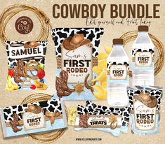 the cowboy bundle includes milk, snacks and other items