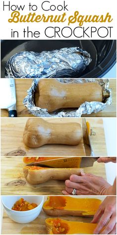 how to cook butternut squash in the crockpot - step by step instructions