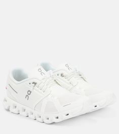 Cloud 5 sneakers in white - On | Mytheresa Cute Running Shoes, Cloud Shoes, Shoe Wishlist, Purple Sneakers, On Clouds, Shoe Closet, The Cloud, School Shoes, Dream Shoes