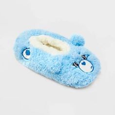 Women's Care Bears Pull-On Slipper Socks with Grippers - Pink S/M Grumpy Care Bear, Grumpy Bear, Bear Slippers, Bear Character, Bedroom Slippers, Cute Accessories, Round Toe Shoes, Bear Ears, Amazon Products