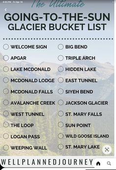 the ultimate guide to going - to - the - sun glacier bucket list is here