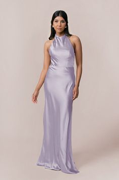 Model: Jacinth; Size: 4 Light Lavender, Cowl Neckline, Satin Dress, Bra Cups, Chic Wedding, Favorite Dress, Low Back, Satin Dresses, Satin Fabric