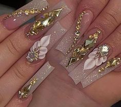 We can custom nails for you! Just send us a picture of you desired design! Ongles Bling Bling, Quince Nails, Fake Nails White, Quinceanera Nails, Fake Nails Long, Long Press On Nails, Shaped Nails, Beauty Make-up, Nail Stuff