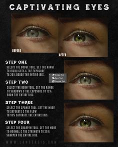 the steps in how to apply captivating eyes