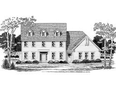 this is an artist's rendering of these country house plans