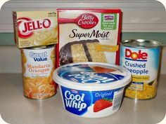 some food items are sitting on the counter