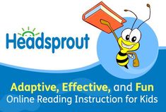 a bee flying through the air with a book on it's back and text reading head