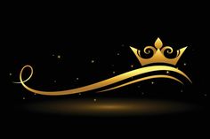 Crown Background, Creative Logo Design Art, Gold Crown Black Background, Logo Design Art, Vector Art, Vector Free, Royalty Free, Logo Design, Stock Photos