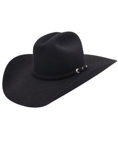 7X beaver quality felt Cattleman crown 4.5" brim Felt hatband with small buckle accent Leather sweatband Handcrafted Color: Black Made in the USA Maverick Brand Black Cowboy Hat, Texas Man, Felt Cowboy Hats, Straw Cowboy Hat, Black Cowboy, Cap Fashion, Knit Sweatshirt, Felt Hat, Hat Band