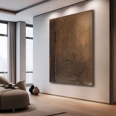 Minimalist Brown Abstract Wall Art Brown Wabi-Sabi Painting Dark Brown Abstract Painting Wall Statement, Brown Minimalist, Texture Wall Art, Minimalist Abstract Art, Dining Room Remodel, Texture Wall, Mountain Modern, Brown Texture, Room Remodel