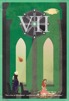 Final Fantasy vintage-styled posters - Imgur Advent Children, Final Fantasy Collection, Play Station, Final Fantasy Vii Remake