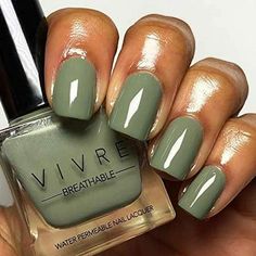 Pamper yourself with our calming green nail polish and spend your day relaxing at the spa! This shade features a formula that is: Water Permeable Cruelty Free Chip-Resistant Non-GMO Vegan Certified Halal Nail Polish, Water Based Nail Polish, Green Nail, Fall Nail Colors, The Spa, Dipped Nails, Fall Nail, Early Fall