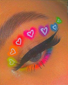 Tatuaje Hello Kitty, Make Up Diy, Rainbow Eye Makeup, Kidcore Aesthetic, Makeup Drawing, Pride Makeup