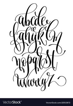 handwritten lettering with the words made in calligraphy