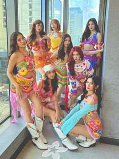 bini ot8 Group Photo Bini, Bini Pantropiko Outfit Ideas, Bini Pantropiko Pic, Pantropiko Outfit, Bini Ph Group Photo, Bini Wallpaper For Phone, Bini Outfits Inspired, Bini Pics, Bini Members