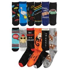 Nbc Show Friends Men’s Socks 12 Days Of Socks 12 Pairs Advent Calendar Box Set New - Never Opened; In Original Packaging Nbc Peacock Television Series Sitcom Tv Show Friends Ship From A Smoke Free, Pet Free Home Manufacturer’s Description: Step Into Style This Holiday Season With These Friends Novelty Socks. Also Includes An Advent Calendar. Makes A Great Gift Idea. Product Features Includes: 12 Pairs Of Socks And Advent Calendar Crew- And No-Show Designs Packaged For Gift-Giving Fabric & Care P Christmas Gift Wishlist, Advent Calendar Box, Advent Calendar Boxes, Tv Show Friends, Idea Product, Gift Wishlist, Friends Cast, Work Socks, Socks Gift