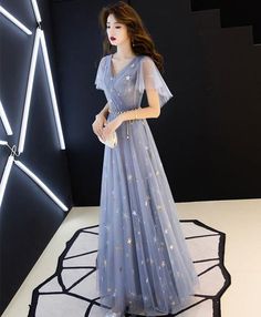 Cheap Prom Dresses, Prom Dresses 2018, Prom Dresses Under 100 Blue Tulle Bridesmaid Dress, डिजाइनर कपड़े, Prom Dresses Under 100, Prom Dress Blue, Tulle Long Prom Dress, Tulle Bridesmaid, Tulle Bridesmaid Dress, 파티 드레스, Blue Evening Dresses