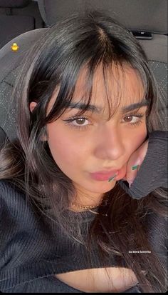 Bangstyle Hair Long Small Forehead, Layered Haircut With Bangs Wavy Hair, Wispy Bangs Bailey Spinn, Brunette Haircut With Bangs, Wispy Bangs Inspo Pics, Short Hair Bangs Thick Hair, Whispy Front Bangs Thick Hair, Wispy Curtain Bangs Shoulder Length Hair, Bangs With Baseball Hat