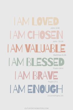 the words i am loveable, i am whole, i am kind and i am capable