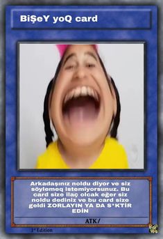 a card with an image of a woman laughing and the caption says, rise yq card