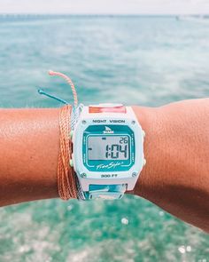 this is our paradise 🏝️✨ 🦈: @sageerickson Signature Shark Flower Power​ 📸: @​lydiasarbin  ​ ​ ​_ ​#limitededition #sandbetweenmytoes #oceanview #sunsetbeach #beachaddict #beachlife #accessory #accessories #armswag #myfreestylewatch #sharkwatch Preppy Camp, Guatemala Trip, Sage Erickson, Shark Watch, Surf Watch, Freestyle Watch, Beach Watch, Tropical Florals, Preppy Jewelry