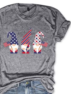 Patriotic Gnomes, Geometric Sleeve, Tops Online, Floral Print Tops, Unique Designers, Online Tops, Grey Women, Women Tops, Teacher Shirts