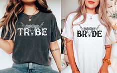 Comfort Colors® Bride Tribe Shirts, Western Bachelorette Party Favors, Bridal Party Gifts, Country Bachelorette Shirt, Bridesmaid Gift Shirt - Etsy Bride Tribe Shirts, Western Bachelorette Party, Bridal Shower Shirts, Bride Tribe Shirt, Country Bachelorette, Western Bachelorette, Country Bridal Shower, Bachelorette Shirt, Bridal Party Shirts