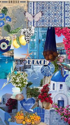 #greeceaesthetic #greecesummer #summer Santorini Party, Coconut Wallpaper, Greek Wallpaper, Italy Moodboard, Summer In Italy Aesthetic, Hawaiian Aesthetic, Mediterranean Color Palette, Summer Shuffles, Mood Board Art