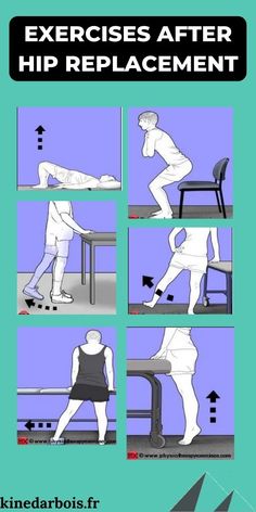 Physical Therapy After Hip Replacement Surgery: Guide & Tips! Hip Surgery Recovery, Best Exercise For Hips, Hip Strengthening Exercises, 12 Minute Workout, Human Spine, Hip Surgery, Surgery Recovery, Knee Replacement, Hip Pain