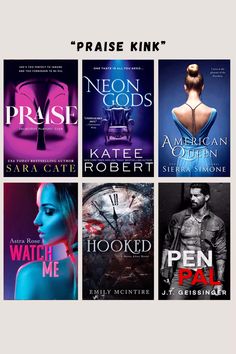 the cover to praise kin's new novel series, which includes six books in four different