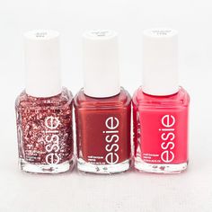 Lot of 3 as shown Essie Nail Lacquer A Cut Above 954 Bed Rock Roll 605 Rose To The Occasion 7135 You will receive exactly the item in the picture above if you have any questions feel free to ask.  I ship Monday through Friday and please check out my other listings for more great deals I am happy to combine shipping! Powder Nail Polish, Essie Nail, Beauty Nail, Pedicure Nails, Powder Nails, Nail Lacquer, Manicure And Pedicure, Essie, Beauty Nails