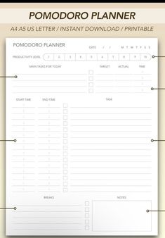 a printable planner with instructions for how to use it and what to put in the list