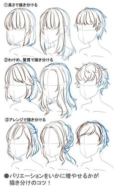 how to draw anime hair step by step for beginners in this video, you can learn