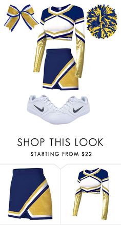 a purple and gold cheerleader uniform is featured in this ad for the nike women's basketball team