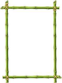 an image of a bamboo frame on a white background