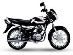 a black and white motorcycle on a white background