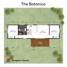 a floor plan for a tiny house with two rooms and an attached kitchen, living room and dining area