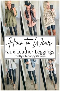 Casual Faux Leather Leggings Outfit, Faux Leather Legging Outfits, How To Wear Faux Leather Leggings, Outfits Over 40, Leather Leggings Outfits, How To Style Faux Leather Leggings, Faux Leather Pants Outfit, Style Faux Leather Leggings, Leggings Outfit Spring