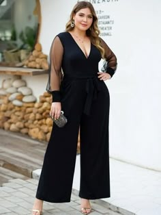 Don Pedro, Mesh Jumpsuit, Formal Jumpsuit, Jumpsuit Dressy, فستان سهرة, Plus Size Jumpsuit, Jumpsuit With Sleeves, Mesh Long Sleeve, Jumpsuit Fashion