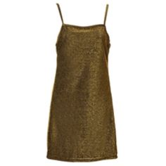 Feel Glamorous In This Fun, Gold Disco Dress! This Sparkly Slip Dress Is Great Because You Can Wear It With Heels, Combat Boots, And Anything To Dress It Up Or Down! Metallic Mini-length Disco Sequin Dress, Sleeveless Chambray, Black Lace Mini Dress, Black Print Dress, Black Crochet Dress, Green Velvet Dress, Disco Dress, Purple Mini Dresses, Denim And Supply